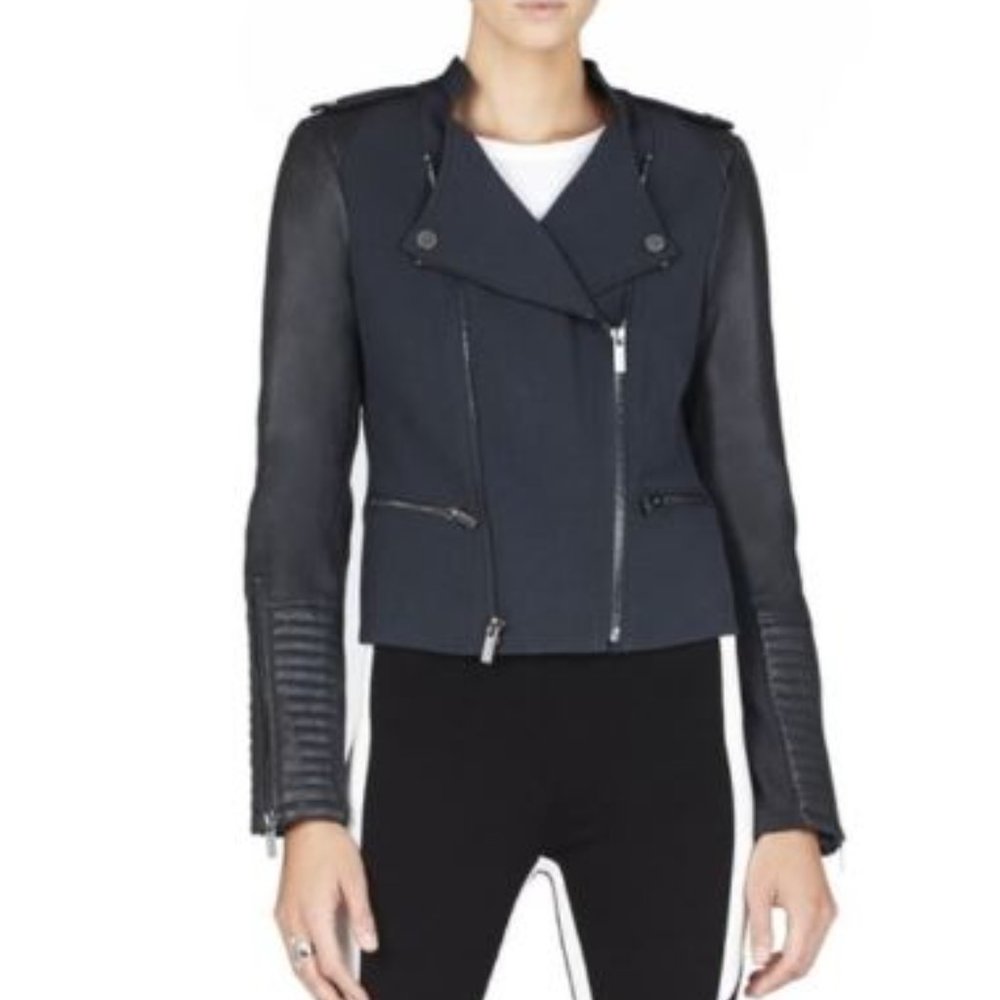 BCBGMAXAZRIA Fern Ava Moto Jacket | XS - Picture 15 of 15